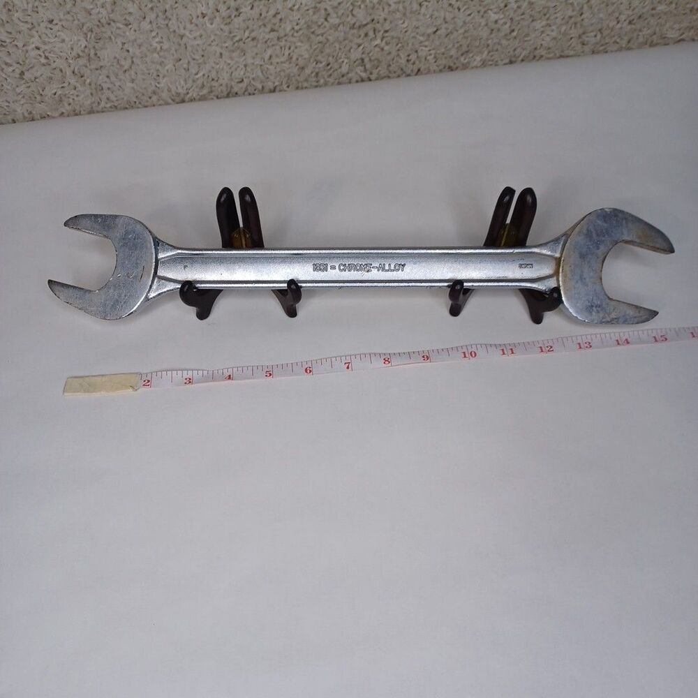 Frank & Warren Double Open End Wrench 1-3/8" x 1-1/2" SAE 16" Long Huge Japan - Picture 7 of 12